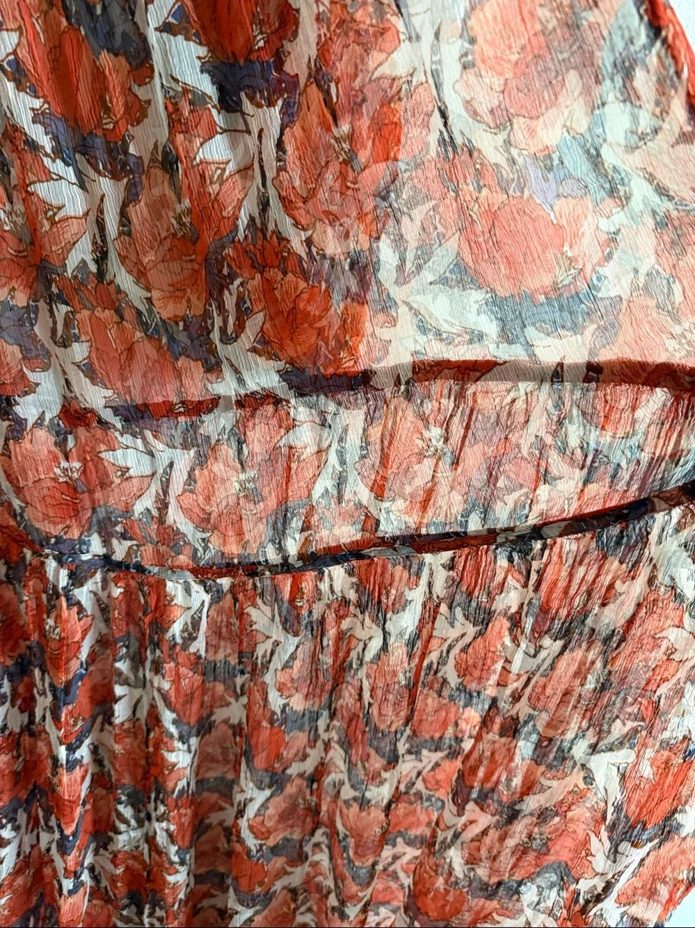 Anthropologie Mes Demoiselles Red Floral Maxi Dress - Picture 9 of 12